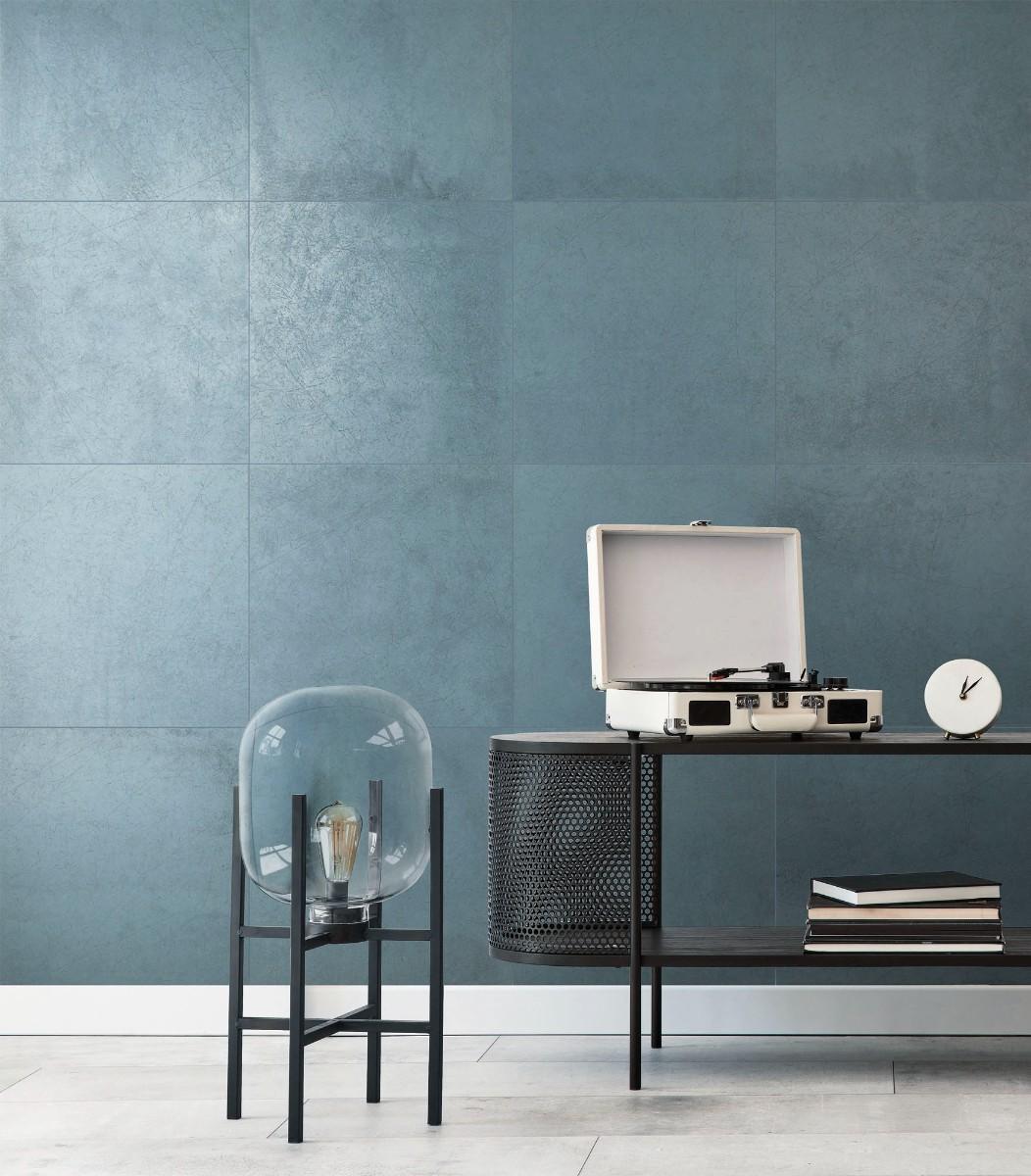 Carrelage mural tendance bleu