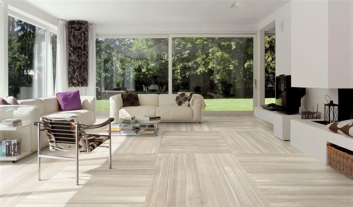 Carrelage sol grand format - imitation parquet