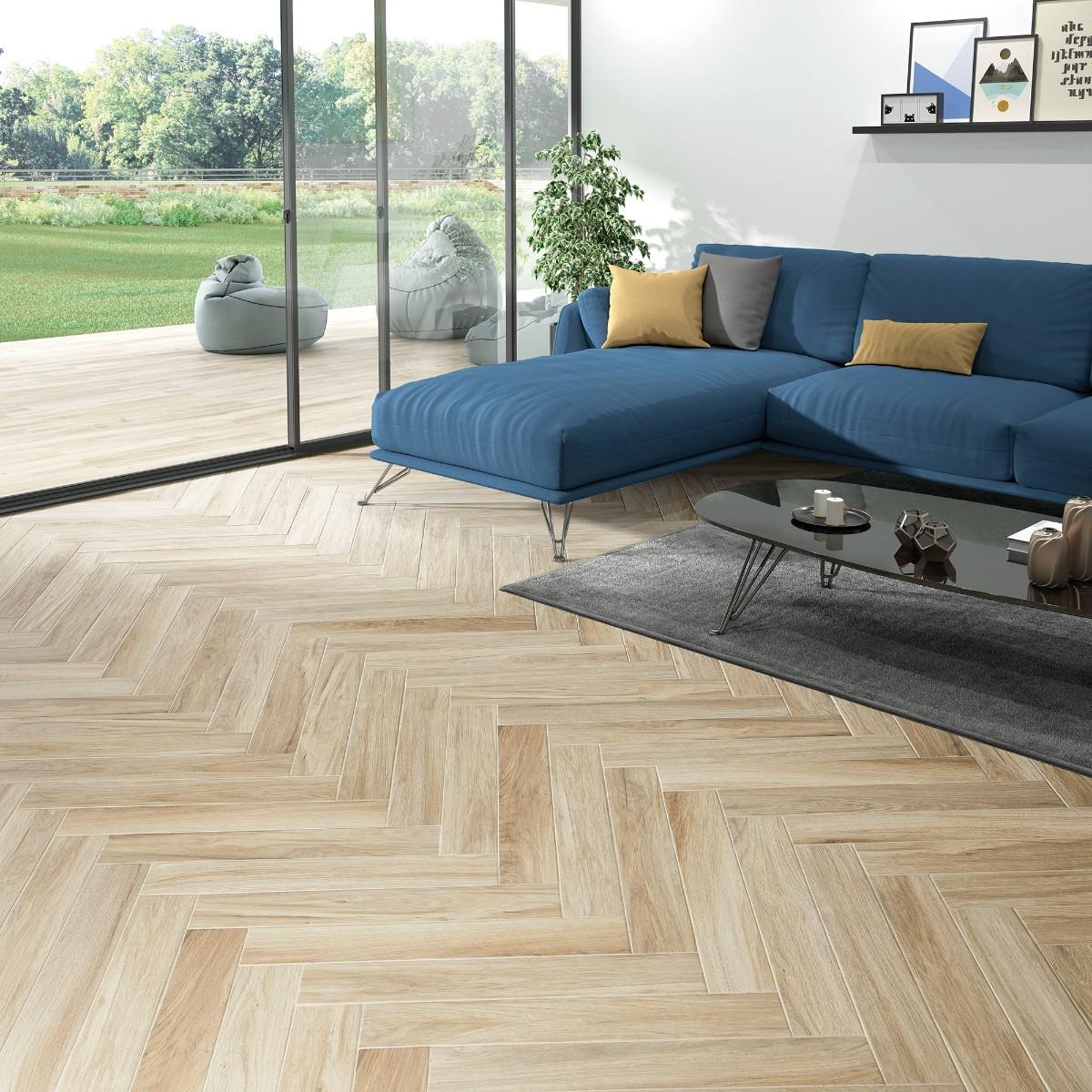 Carrelage sol effet parquet