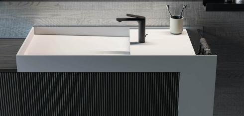 Meuble de salle de bains avec lavabo contemporain