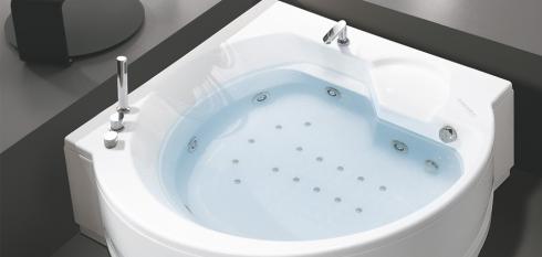 Baignoire hydromassage d'angle