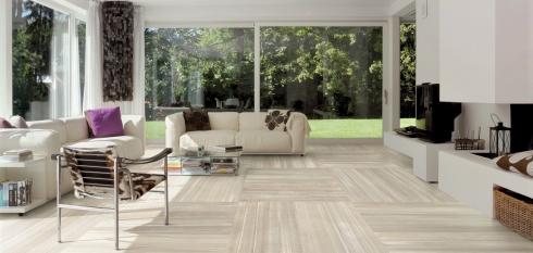 Carrelage sol grand format - imitation parquet