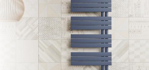 radiateur sèche serviette bleu