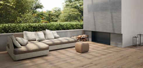 Carrelage pour terrasse 20mm - imitation parquet