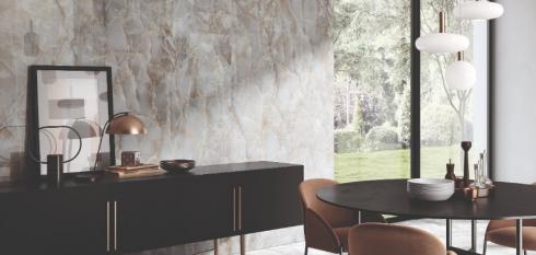 Carrelage sol et mur effet marbre