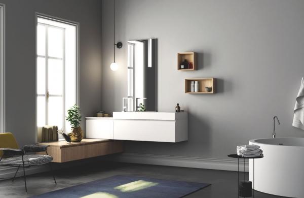 Meuble de salle de bains suspendu - tendance