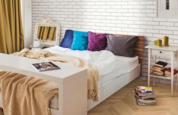 Carrelage sol en imitation parquet avec pose pic de Hongrie