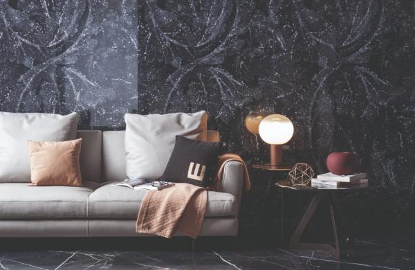Carrelage sol et mur effet marbre tendance