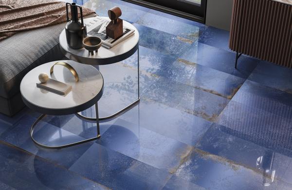 Carrelage sol design brillant